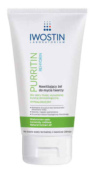 Purritin - Rehydrin - nawilżający żel do mycia twarzy