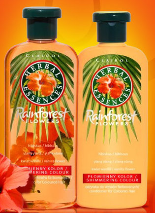 Herbal Essences - Rainforest Flowers - Płomienny Kolor - szampon do włosów farbowanych