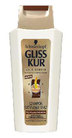 Gliss Kur - Hair Repair - Szampon satynowy brąz