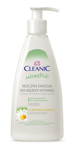 Cleanic - Intimate - Mleczna emulsja do higieny intymnej z wyciągiem z rumianku