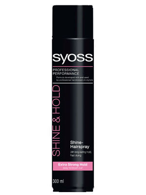Syoss - Shine & hold hair spray - lakier do włosów nadający połysk