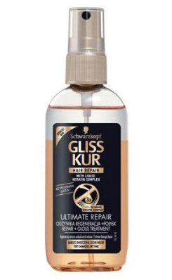 Gliss Kur Ultimate Repair - regeneracja i połysk - odżywka dwufazowa w sprayu