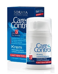 Care & Control - Antybakteryjny krem nawilżający, redukujący blizny i zmiany potrądzikowe