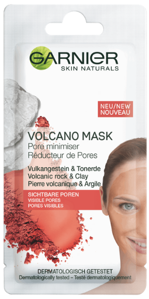 Garnier, Skin Active, Pore Minimiser, Volcanic Mask (Zmniejszająca pory maseczka ze skałą wulkaniczną)