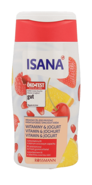 Isana, Creme Dusche Vitamin & Joghurt (Żel pod prysznic 'Witaminy i jogurt')