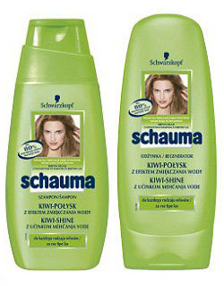 Schauma - Kiwi-połysk - szampon z efektem zmiękczania wody