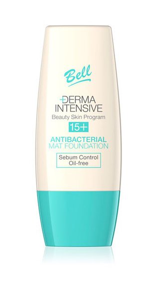 Derma Intensive Beauty Skin Program 15+ - antibacterial mat foundation - podkład do cery trądzikowej