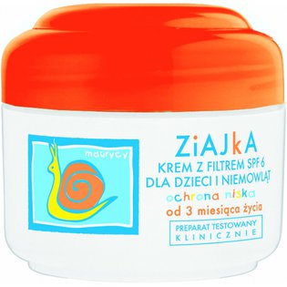 Ziajka - krem z filtrem SPF 6 dla dzieci i niemowląt