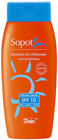 Sopot Sun - Emulsja do opalania wodoodporna SPF 10