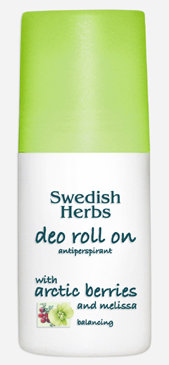 Swedish Herbs - Deo roll on antiperspirant with arctic berries and melissa, balancing