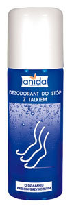 Dezodorant do stóp z talkiem o działaniu przeciwgrzybiczym