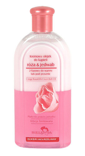 Róża & Jedwab - Kremowy olejek do kąpieli