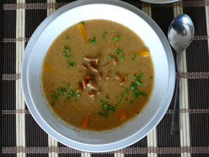 Zupa - krem z grzankami