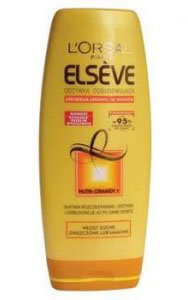 Elseve - Omega + Ceramidy - Odżywka Nutri-Odbudowująca - zapobiega łamaniu się włosów