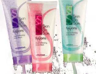 Skin So Soft - Fusions - Renew & Refresh - dwufazowy żel pod prysznic