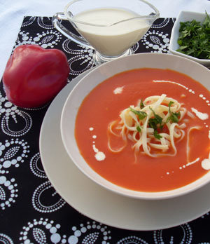 Zupa paprykowo – pomidorowa