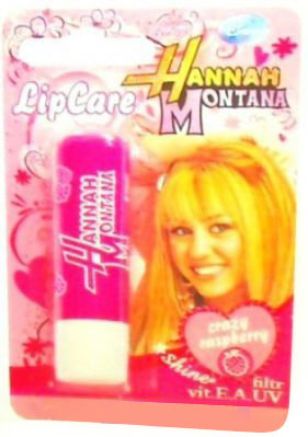Lip Care Hannah Montana - Crazy Raspberry - pomadka ochronna do ust z filtrem UV - szalona malina