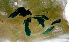 Wielkie Jeziora – zdjecie satelitarne