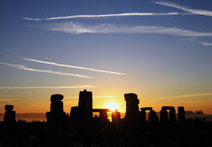Wschód słońca nad Stonehenge