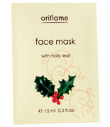 Christmas Pampering - Face mask with holly leaf - Maseczka do twarzy