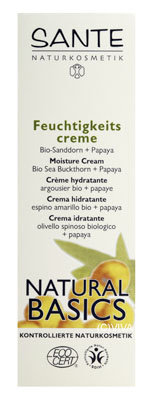 Natural Basics - Feuchtigkeitscreme Bio-Sanddorn Papaya - Krem nawilżający bio-rokitnik i papaja