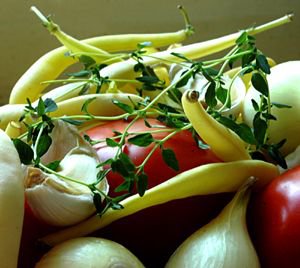 Fasolka szparagowa z pomidorami