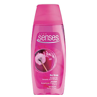 Senses - So Free - żel pod prysznic o zapachu peonii i róży