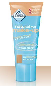 Clearface - Natural Mat Make-up - fluid lekko-średnio kryjący