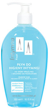 AA Intymna - Fresh - płyn do higieny intymnej do skóry wrażliwej i skłonnej do podrażnień