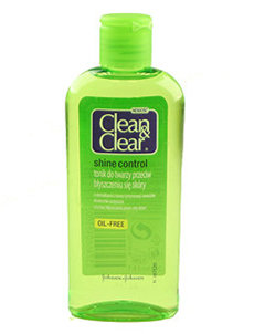 Clean & Clear shine control - tonik do twarzy przeciw błyszczeniu się skóry