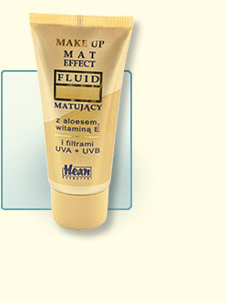 Make up mat effect - fluid matujący z aloesem, witaminą E i filtrami UVA +UVB