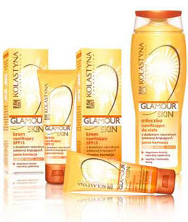Glamour Skin - krem nawilżający z dodatkiem naturalnych składników brązujących SPF15