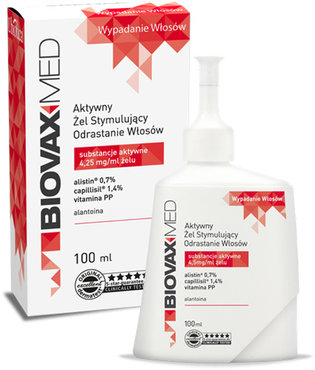Biovax Med - aktywny żel stymulujący odrastanie włosów
