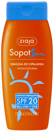 Sopot Sun - wodoodporna emulsja do opalania SPF20