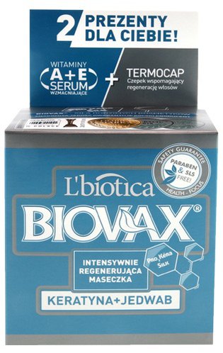 Biovax - intensywnie regenerująca maska keratyna + jedwab