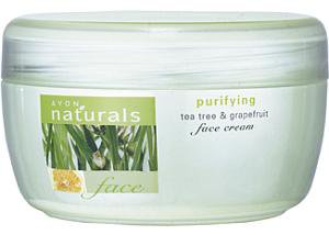 Naturals - Drzewo herbaciane i grejpfrut - oczyszczający krem do twarzy