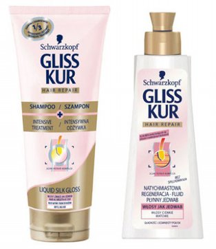 Gliss Kur - Liquid silk gloss - szampon z 1/3 intensywnej odżywki