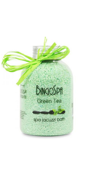 BingoSpa, Green Tea, Spa Jacuzzi Bath (Mleczna kąpiel z zieloną herbatą do wanien z hydromasażem)
