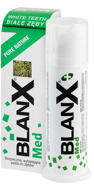 BlanX, Med, Pure Nature (Pasta do zębów bez fluoru i SLS `Czysta natura`)