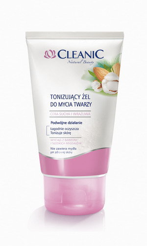 Cleanic - Natural Beauty - Tonizujący żel do mycia cery suchej i wrażliwej