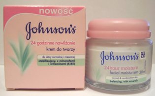 Johnson's 24-godzinne nawilżanie - Krem do twarzy do skóry normalnej i mieszanej