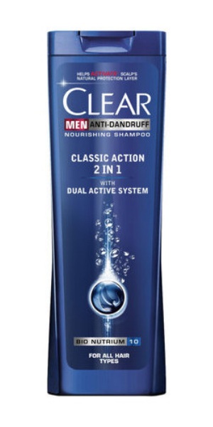 Clear, Men, Classic action, Szampon do włosów przeciwłupieżowy z odżywką 2 w 1