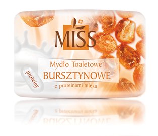 Miss - mydło toaletowe bursztynowe z proteinami mleka