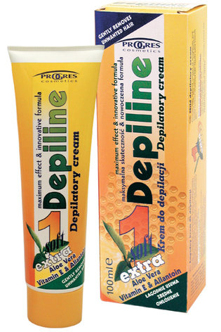 Depiline - Soft Depilatory cream with Aloe Vera, Vitamine E & Allantoin - depilator w kremie