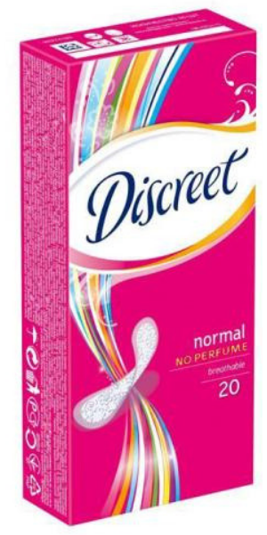 Discreet, Normal No Perfume Breathable (Bezzapachowe wkładki higieniczne)