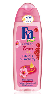 Shower gel Fresh & Oil Hibiscus & Cranberry - żel pod prysznic z hibiskusem i żurawiną