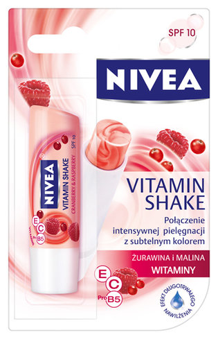 Vitamin Shake - Cranberry & raspberry - owocowa pomadka do ust