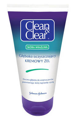 Clean & Clear - głęboko oczyszczający kremowy żel do mycia twarzy