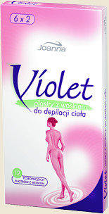 Violet - plastry z woskiem do depilacji ciała
