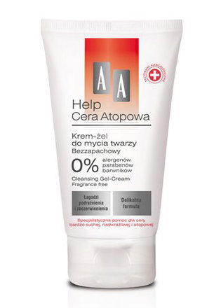 AA Help Cera Atopowa - krem-żel do mycia twarzy